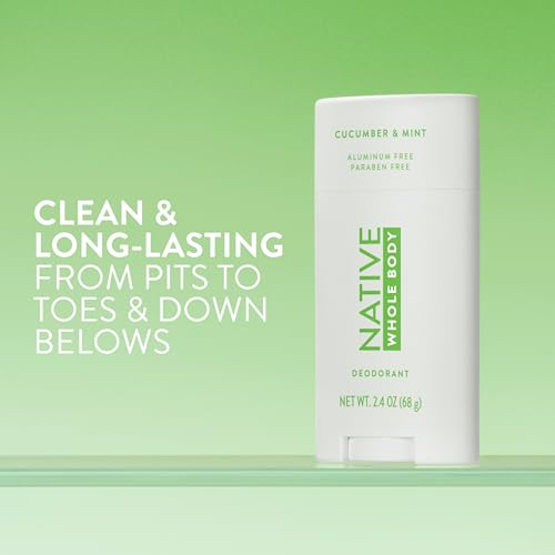 Whole Body Deodorant - Cucumber & Mint, 72-Hour Odor Protection, Aluminum Free, 2.3oz