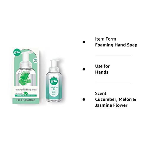 Gelo® Foaming Hand Soap Value Pack | 80oz Refill + Reusable Bottle (Lemon, Basil & Geranium)