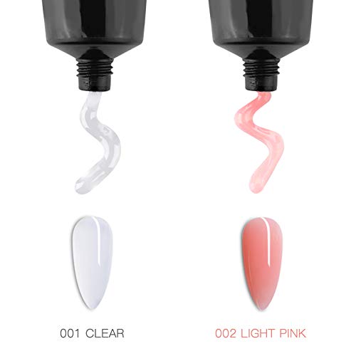 SEISSO Poly Nail Extension Gel Kit with Slip Solution & Nail Forms