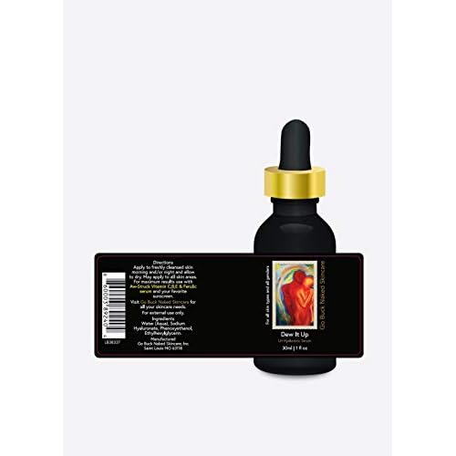Dew It Up Serum 100% Hyaluronic Acid. Made in USA Natural Organic Moisturizer for Men & Women Anti aging Pore minimizer-Best Hyaluronic acid 1,000x its moisture weight
