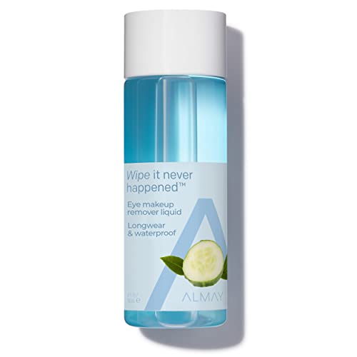 Almay Longwear Waterproof Eye Makeup Remover Liquid 4 fl oz – Gentle, Ophthalmologist Tested
