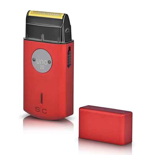 StyleCraft Uno Cordless Single Foil Shaver, Mini Travel Size, Portable, Gold Titanium Premium Head, Turbocharged motor