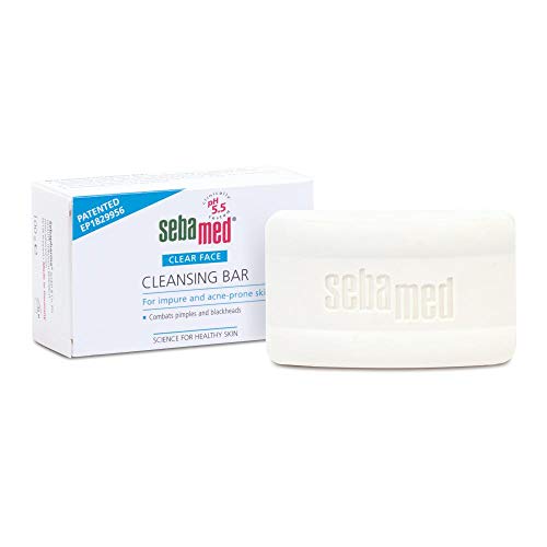 Sebamed Clear Face Teenage Cleansing Bar 100g - Effectively Reduces Pimples and Blackheads - For Impure and Acne Prone Skin