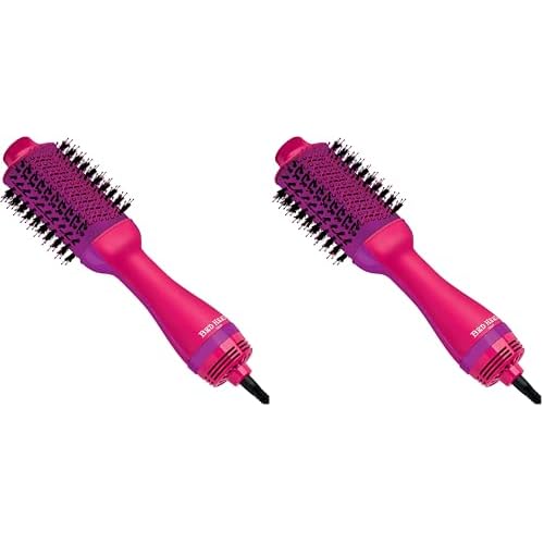 Bed Head One Step Volumizer and Hair Dryer | Dry, Straighten, Texture, Style in One Step (Pink) (Pack of 2)