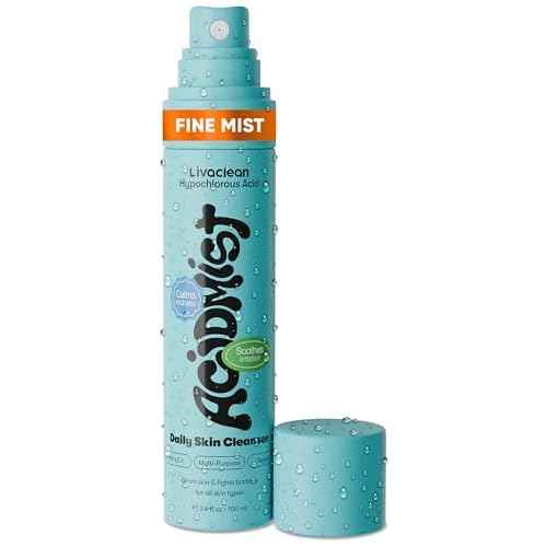 Hypochlorous Acid Spray for Face & Body - 3.4 fl oz 0.02% HOCL - Helps Reduce Redness and Breakouts - Travel Size Hypochlorous Spray - Multi-Purpose Topical Facial Skin Repair - pH-Balancing Toner