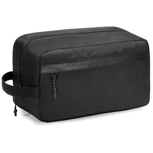Vorspack Water Resistant Travel Toiletry Bag for Men & Women - Large Black, organized compartments