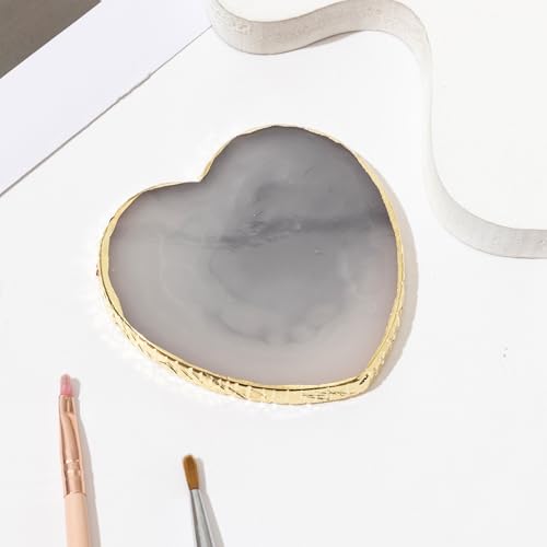 Resin Nail Art Palette with Spatula - Gray Mixing Plate