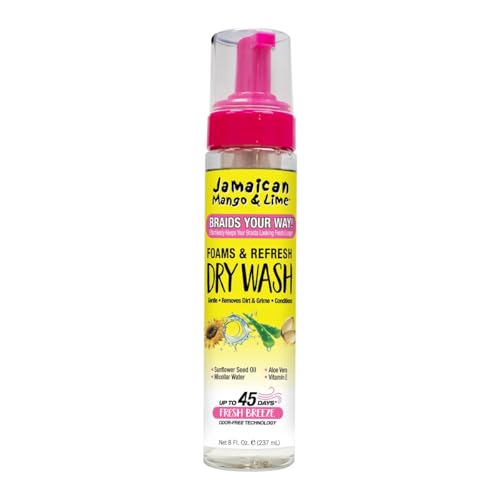 Jamaican Mango & Lime Braids Dry Wash Foam – No-Rinse