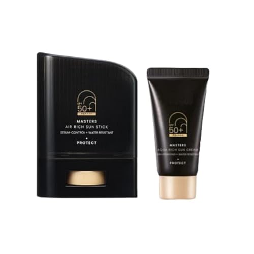 Masters Air Rich Sun Stick SPF50+ PA++++ 14g, Lightweight, Non-Greasy Sun Stick for Face, Water-Resistant, with Sun Cream SPF50+ PA++++ 10ml