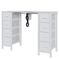 DrawXynth Nail Desk with Electric Dust Collector & 8 Drawers