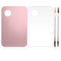 4Pcs Acrylic Makeup Palette with Spatula Set