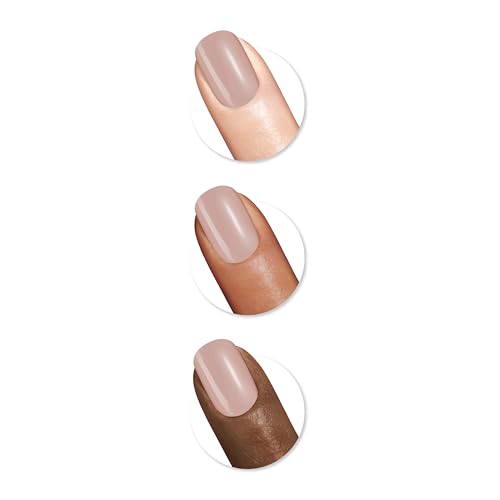Sally Hansen Miracle Gel Salon Quality Nail Polish | Gel-Like Formula, Two-Step System, No UV Light Needed, Long Lasting | Opaque | 235 Love at First Flight | Muave Nude Nail Polish