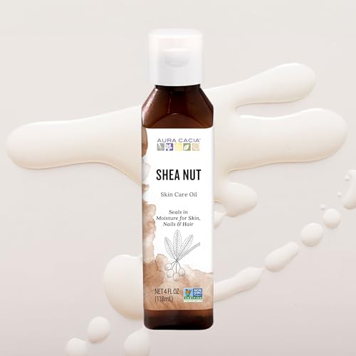 Aura Cacia Nourishing Shea Nut Oil | Multi-Purpose Nourishment Oil | 4 fl oz.