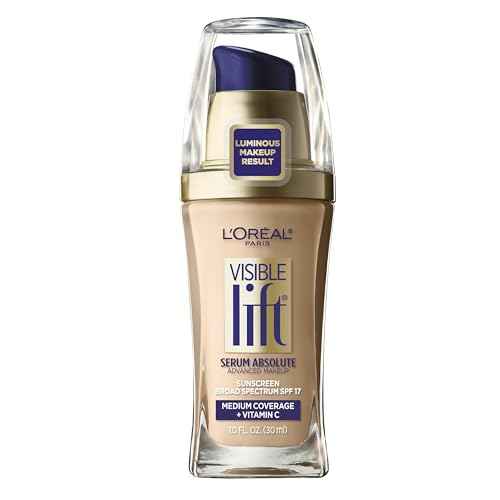 L'Oreal Paris Visible Lift Serum Absolute Foundation, Nude Beige, 1 Ounce