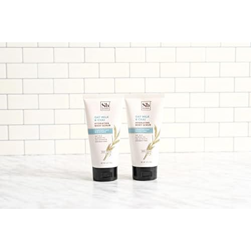Soapbox Gentle Exfoliating Body Scrub ? Oat Milk & Chai ? 6oz ? Moisturizing Body Scrub for Visibly Smoother Skin with Coconut Oil and Oat Milk