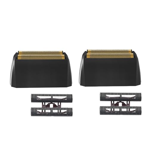 2-Pack Professional Replacement Foil & Cutter Bar Compatible with Wahl Shaver ?For 7031-100 & 7043-100 Models, Super Close Shave, Black (5 Star Series Finale)