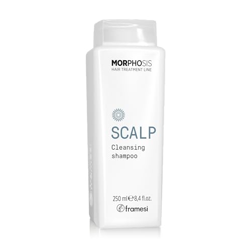 Framesi Morphosis Scalp Cleansing Shampoo, Cleanses Hair and Scalp, Clarifying, Removes Buildup, Natural Ingredients, Color Safe