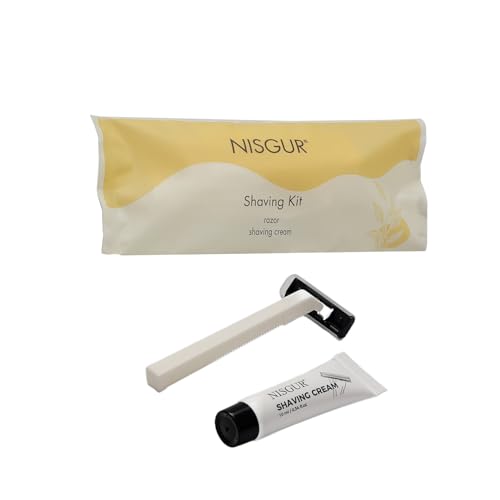 Disposable Shaving Cream and Razor Kit Pack of 100 Individually Wrapped Hotel Shaving Kit