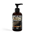 Derm Dude Illegal Shave Cream for Men | Ultra-Slick Shaving Cream for Sensitive Skin | Fights Razor Burn, Bumps, Nicks & Cuts | Smooth Glide Formula ? Sandalwoody Scent, 8oz