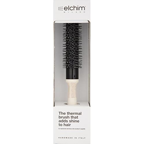 Elchim Round Hair Brush for Blow Drying, Wooden with Ceramic Barrel, 3 Versatile Sizes | Professional Thermal Styling and Blow Dryer Brush