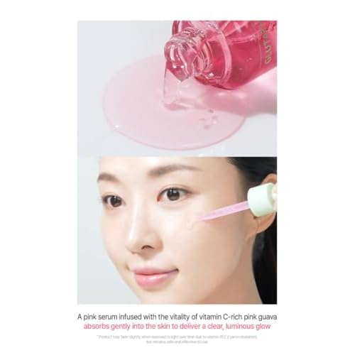Pink Guava Glutathione Blemish Serum 1.01 Fl Oz, Uneven Skin Tone Care Serum with 99% Pure Glutathion, Niacinamide, Vitamin C, Fast-Absorbing Hydrating Texture, Korean Skincare