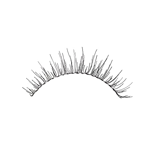 KISS Ever EZ Lashes Double Pack No. 03, Reusable Natural Eyelash Starter Kit, Includes Easy-Angle Applicator and 2 Pairs Human Hair False Eyelashes Black