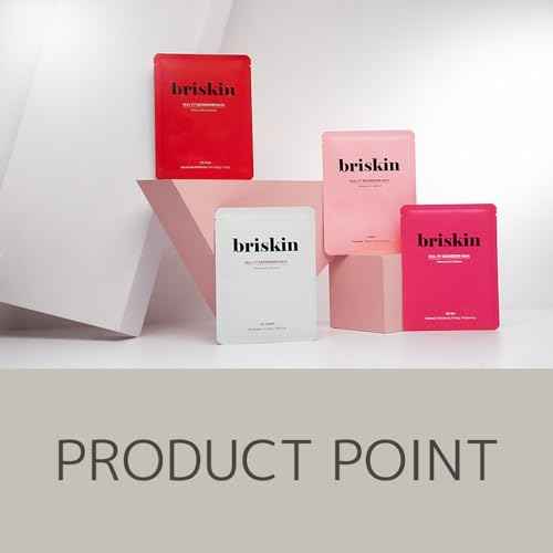 Briskin Korean Skincare Face Mask Bio-Cellulose Sheet Real Fit Secondskin Mask Moisture Concentration 1 Box (10 Sheets) for Dry, Sensitive Skin Typ
