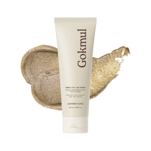 Rice Grain Scrub Cleansing Balm for Pore Refining Cleanser, Hydrating Facial Cleanser For Double Cleansing, Gentle Exfoliation, Korean Skincare, 4.06 fl. Oz