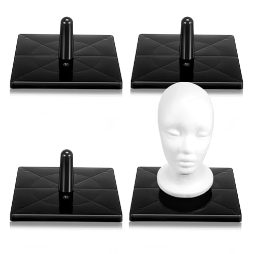 AceOrbit Foam Mannequin Wig Head Stand with Stable Base