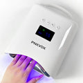126W Cordless UV LED Nail Lamp with Dual Control Panel