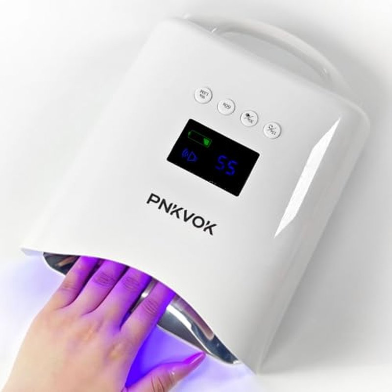 126W Cordless UV LED Nail Lamp with Dual Control Panel
