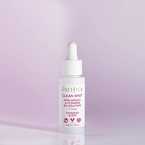 Pacifica Clean Shot Hyaluronic and Flowers 5 Percent Solution Unisex 0.8 oz