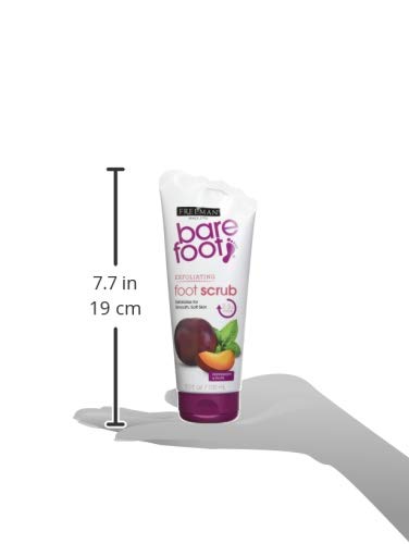 Freeman Bare Foot Exfoliating Foot Scrub - Peppermint & Plum, 5.3 oz