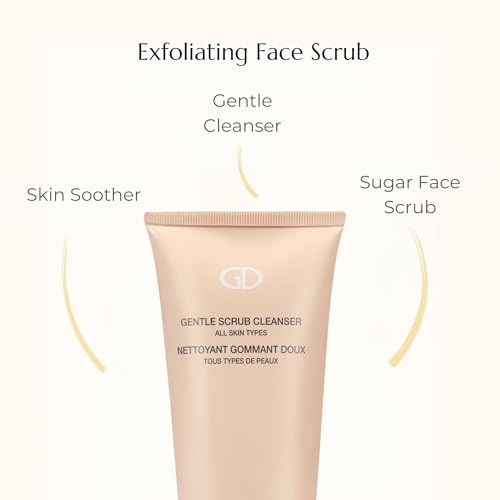 GA-DE Gentle Scrub Cleanser - Exfoliating Face Scrub with Hyaluronic Acid, Panthenol, and Vitamin E - Infused with Silica Beads - 6.7 oz