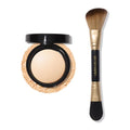 LAURA GELLER Dual-Ended Highlighter Brush + Baked Natural Glow Highlighter - French Vanilla