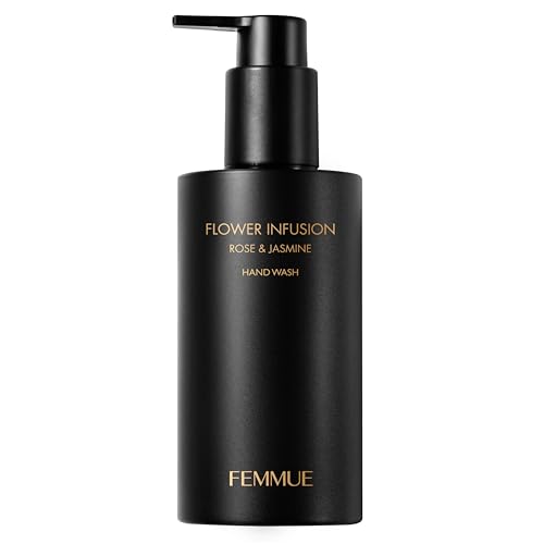 FEMMUE Flower Infusion Hand Wash - Rose & Jasmine (7.76 fl oz) | Gentle Liquid Cleanser | Hydrating & Nourishing For Soft Skin | Korean Beauty Skincare