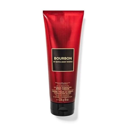 Bath and Body Works Hyaluronic Acid Body Cream For Men 8 Ounce (Bourbon)