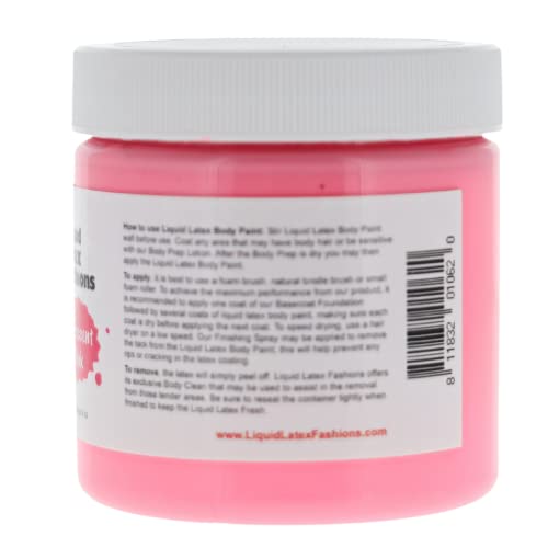 Fluorescent Pink Liquid Latex Body Paint - 4 Oz