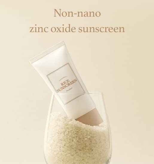 [I'm from] Rice Sunscreen 50ml, Physical, rice extract 41%, Non-nano zinc oxide, Reef friendly, skin sun protection