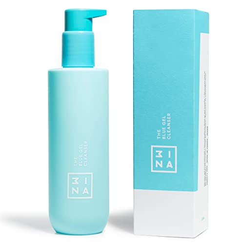 3ina MAKEUP - Vegan - Cruelty Free - The Blue Gel Cleanser - Blue - Makeup remover - Refreshing micellar formula - Aloe & Hamamelis - Smooths, calms, refresh and purifies skin