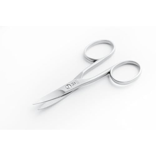 NN Knives Nail Scissors - Left-Handed, Premium European Stainless Steel, Curved Design for Precise and Comfortable Nail Trimming - Professional-Grade Scissors for Meticulous Grooming Tasks, NN-1214-B