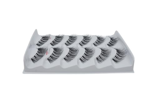 Red Cherry #523 Human Hair False Eyelashes (6 Pairs)