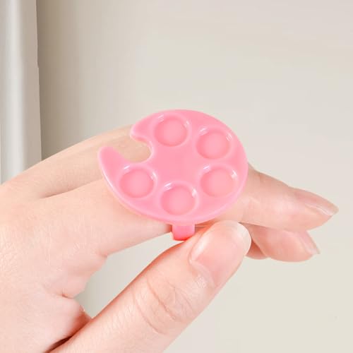 7 Pack Mini Nail Art Palettes | Durable Plastic Mixing Plates