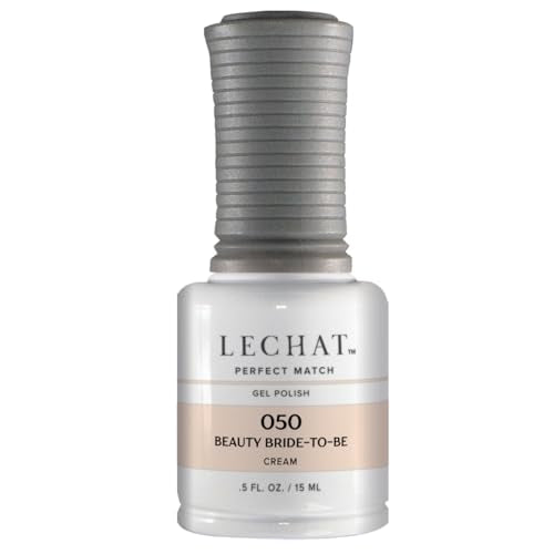 LeChat - Perfect Match Gel Polish - Beauty Bride-To-Be - Light Beige Pink with Cream Finish - (0.5 Ounce) - Easy Application - Soak Off Formula