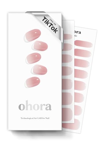 ohora Semi Cured Gel Nail Strips - N Milk Rose, 30 Pack, Salon Quality