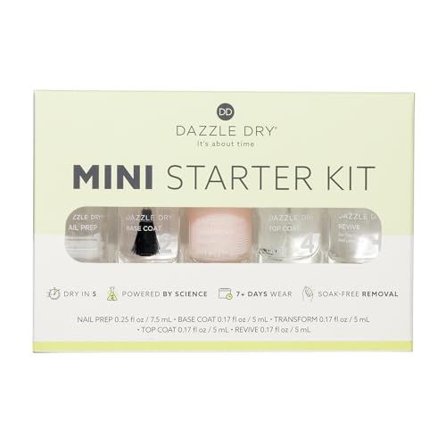 Dazzle Dry System Complete Starter Mini Kit - Quick Dry Nail Care Set