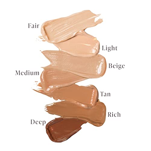 Mally Beauty Stress Less Performance Foundation - Light - Buildable Medium to Full Coverage - Lightweight Foundation Liquid - Niacinamide Brightens and Hydrates Skin - Satin Finish