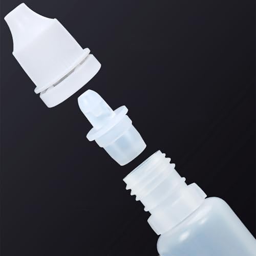 2Pcs 15ml Plastic Dropper Bottles, Empty Refillable Travel
