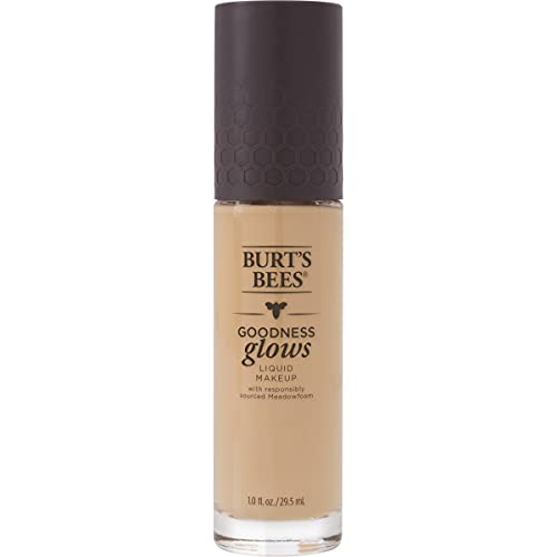 Burt's Bees Goodness Glows Liquid Makeup, Linen Beige - 1.0 Ounce