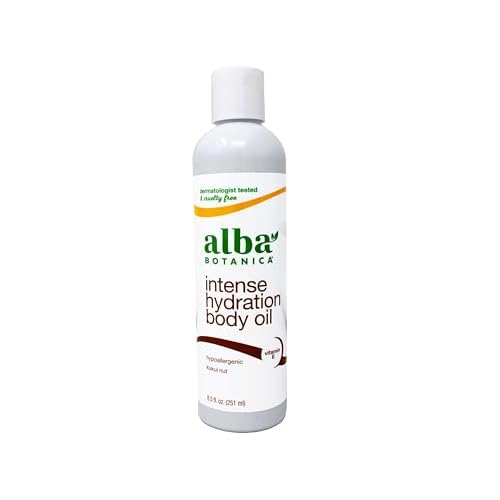 Alba Botanica Hawaiian Body Oil Kukui Nut 8.5 Ounces 2 Pack